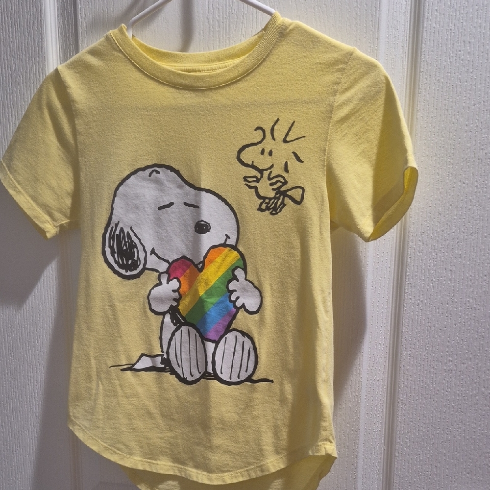Yellow Snoopy Kids T-Shirt